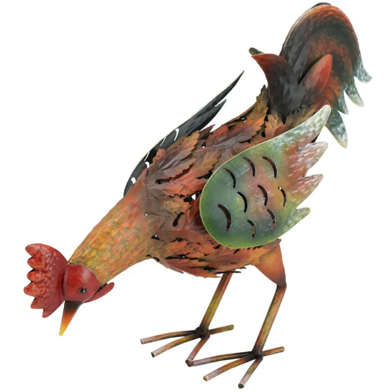 Figurka Ogrodowa Z Metalu Kogut 32 cm