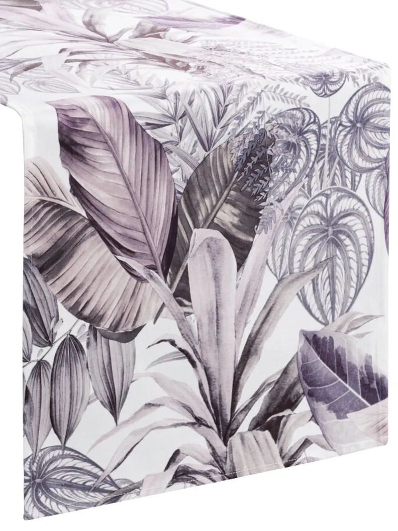 Bieżnik Welwetowy DAVOS2 40x140 cm Fiolet