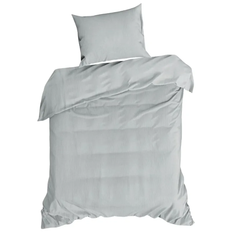 Komplet Pościeli Muślinowej MUSLIN 140x200 cm - Srebrny