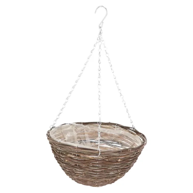 Wiszący Kosz Na Kwiaty Z Wikliny 30 cm