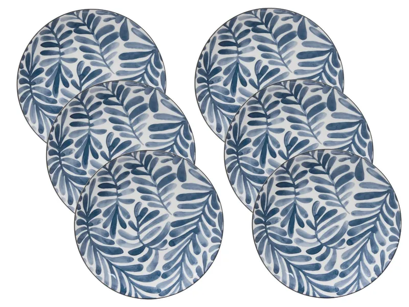 Komplet 6 Talerzy Deserowych 19 cm Umami Leaf