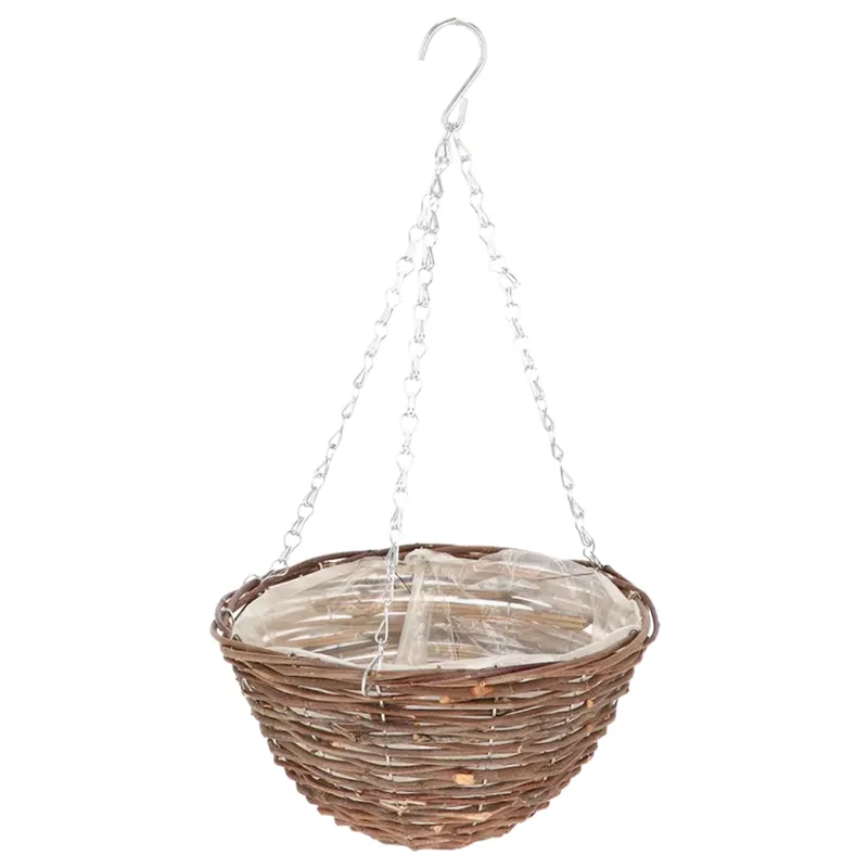 Wiszący Kosz Na Kwiaty Z Wikliny 25 cm