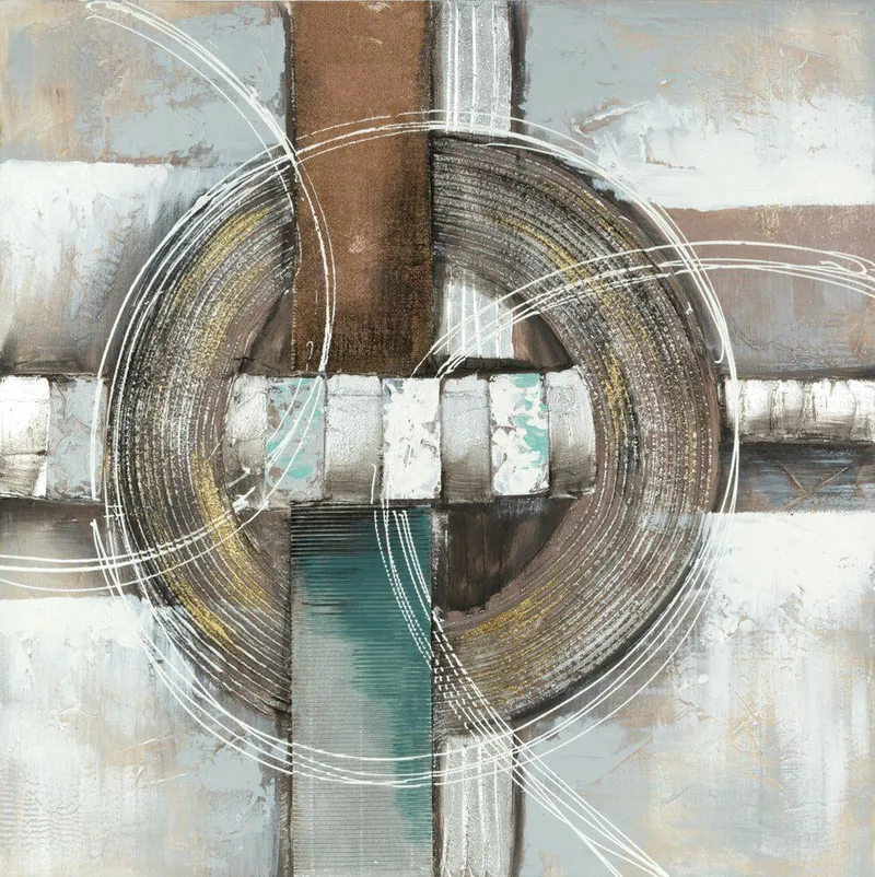 Obraz 555A 80x80 cm Geometryczna Abstrak