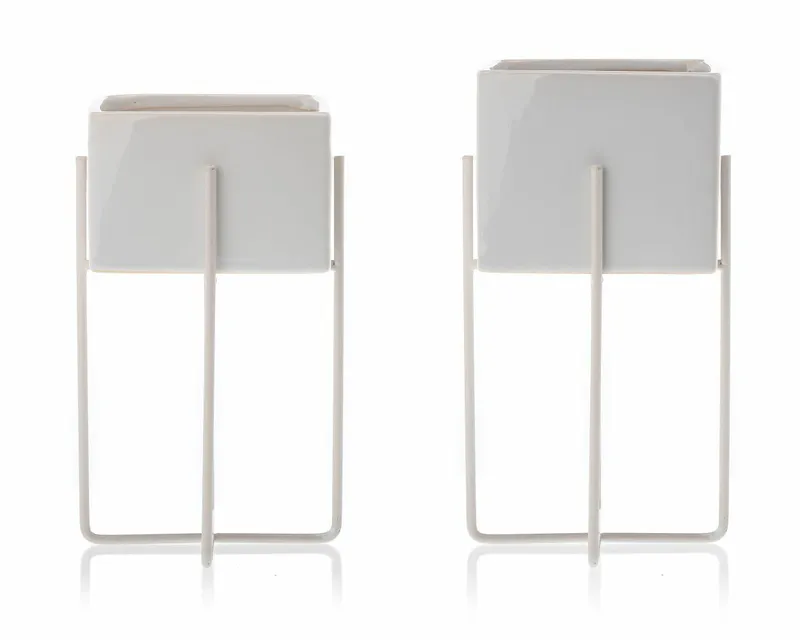 Doniczki Mizu White 21 I 23 cm