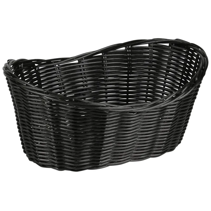 Koszyk Na Chleb I Owoce Pleciony 28X21XH13 cm - Czarny