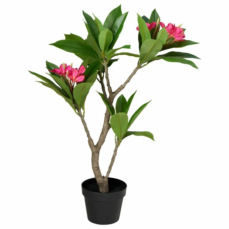Sztuczne Drzewko Frangipani 90 cm W Doniczce - Różowa