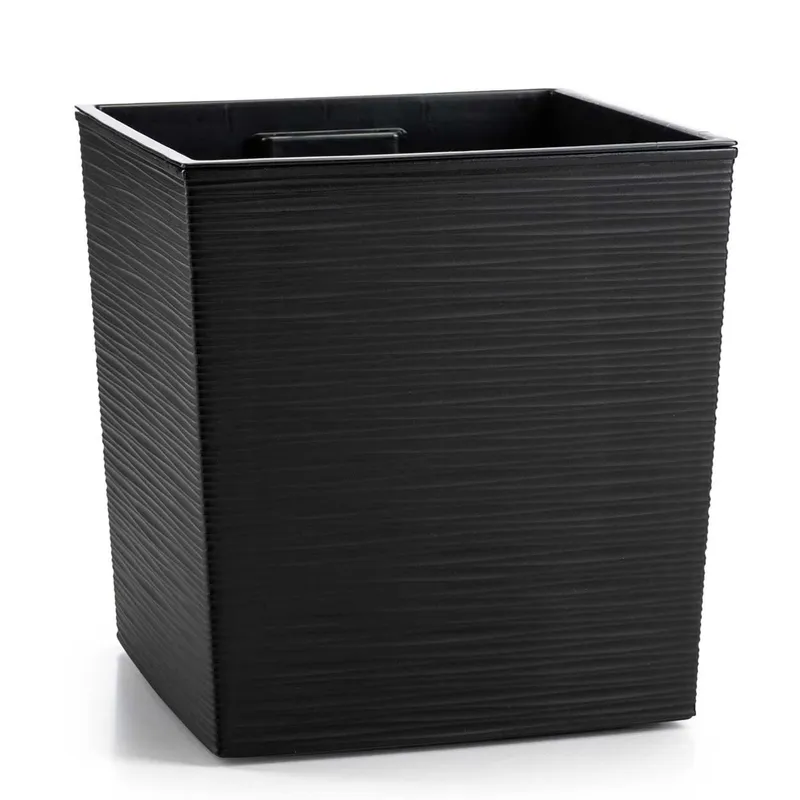 Donica Flore Riflo H30X30 cm - Czarna
