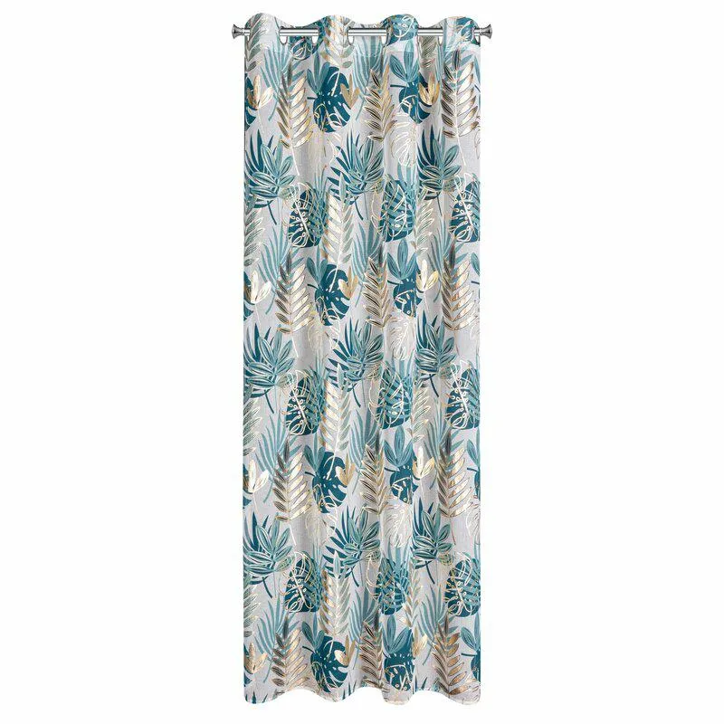 Zasłona KERI 140x250 Turkusowo Złota