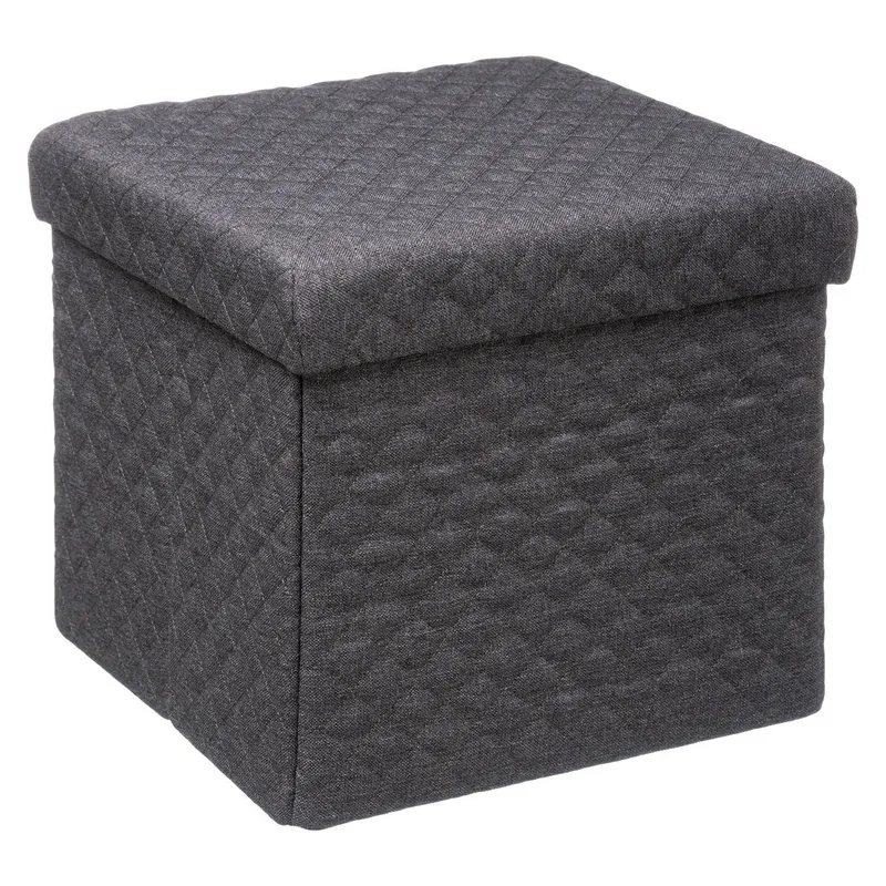 Pufa Bella Grey 31x31 cm Ze Schowkiem