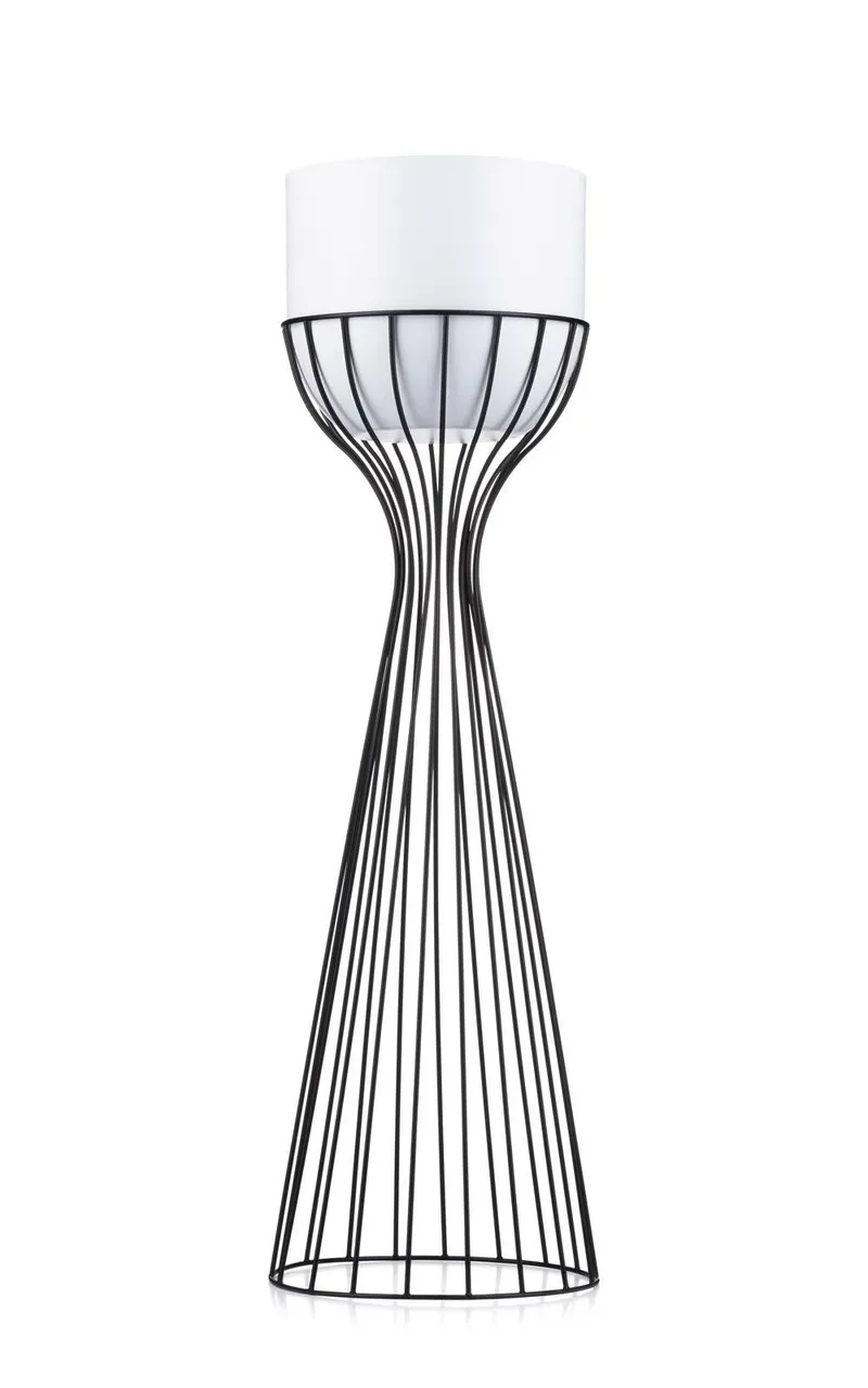 Nowoczesny Kwietnik Czarno Biały 68 cm