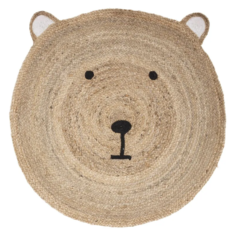 Jutowy Dywan Dla Dzieci Bear 100 cm