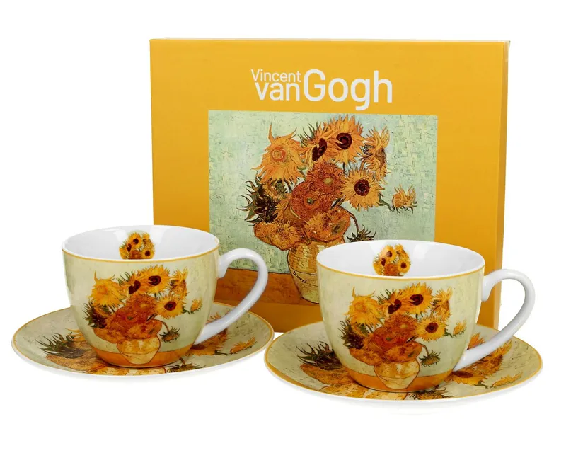 Zestaw 2 Filiżanek Van Gogh Sunflowers