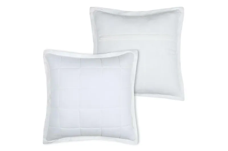 Poduszka ELLIE 45x45 Pikowana - Biała