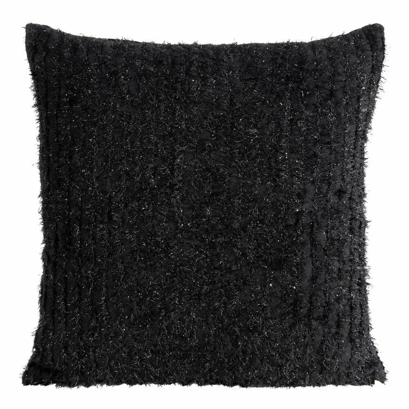 Poszewka SELMA 45x45 Frędzle - Czarna