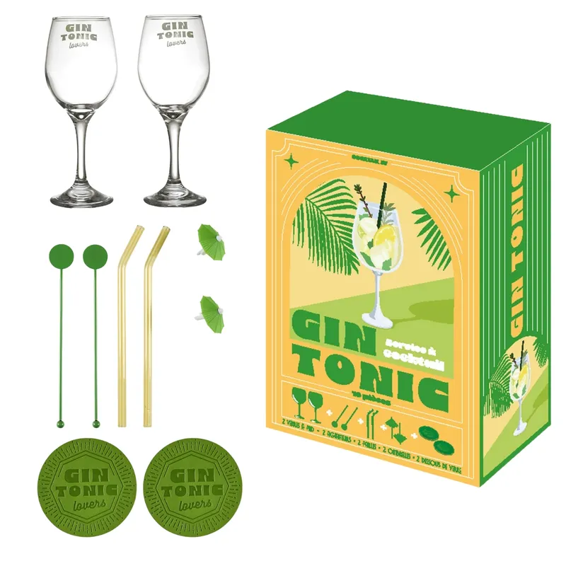 Zestaw Do Koktajli GIN&TONIC LIME 10 el