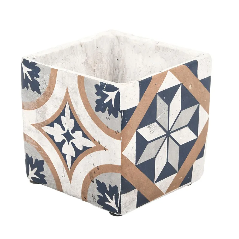 Betonowa Doniczka Azulejos 13cm