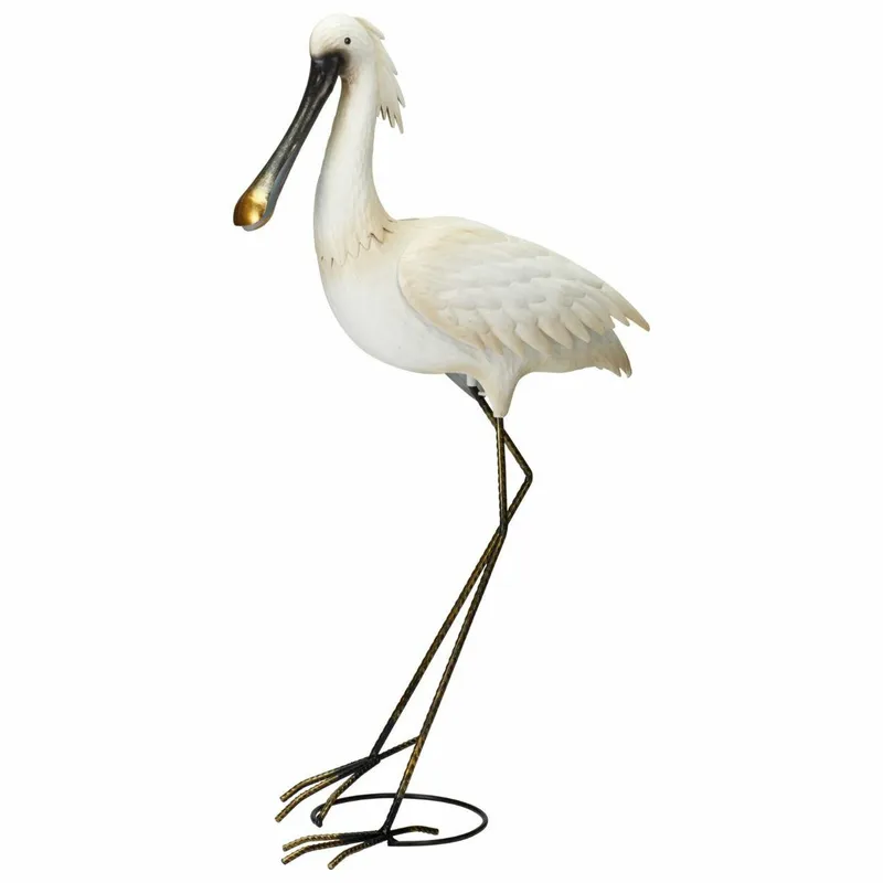 Metalowa Dekoracja Ogrodowa Czapla Stojąca AVES GARDEN 74 cm