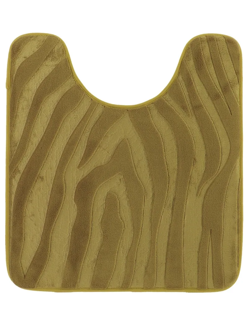 Dywanik Pod WC 45x50 cm Zebra - Oliwkowy