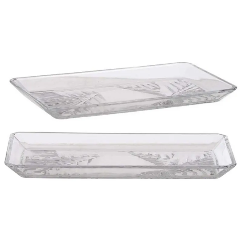 Zestaw 2 szt Tac Ze Szkła MADLEN 22x12 cm