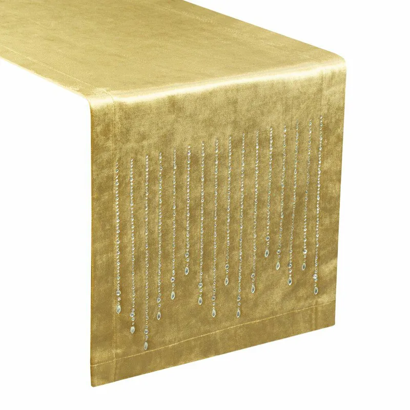 Bieżnik ROYAL 3 35x140 cm - Złoty