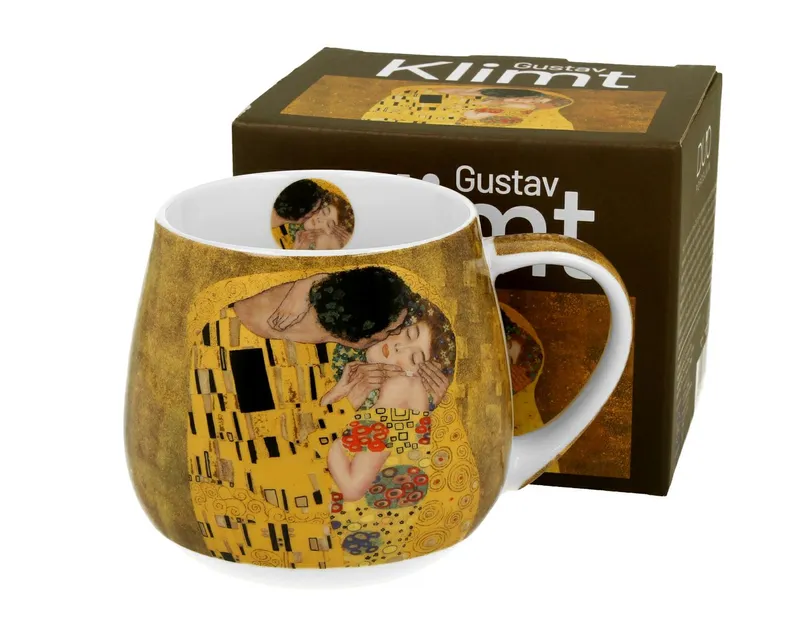 Porcelanowy Kubek Baryłka Klimt The Kiss