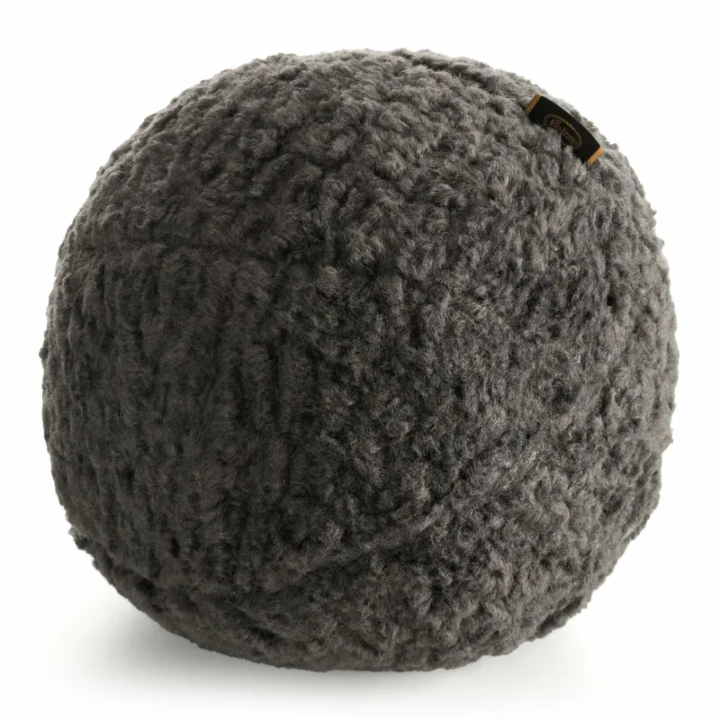 Poduszka BUKLA 09 FI24 cm Ciemnoszara