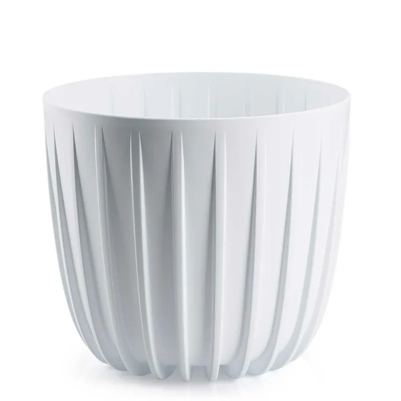 Donica Stripped Niska 24XH21 cm - Biała