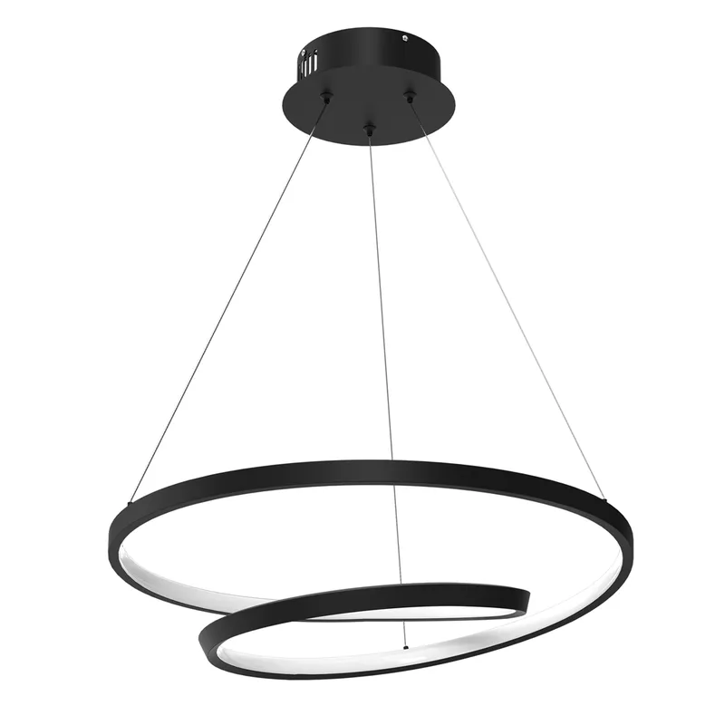 Lampa Wisząca LUCERO 48W LED 50cm - Czarny