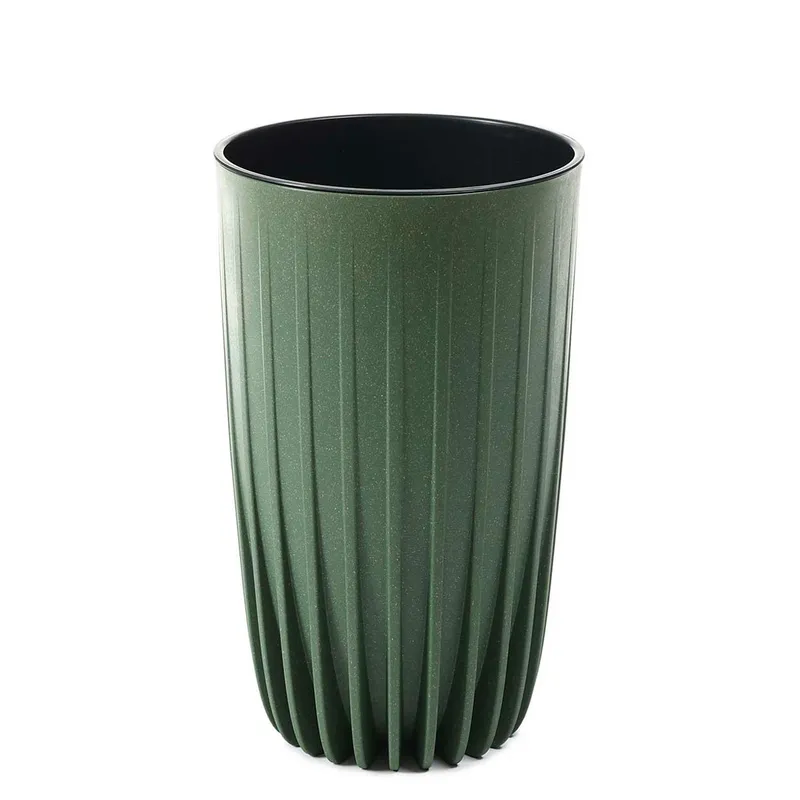 Donica Stripped Wysoka ECO Wood - Zielona