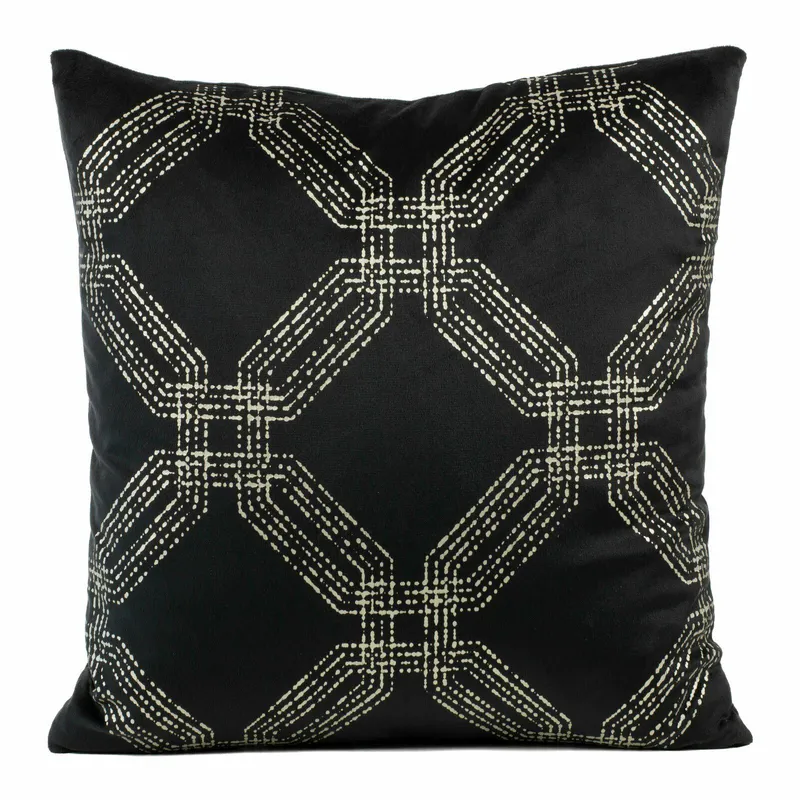 Poszewka BLINK 30 45x45 cm Welwet - Czarna