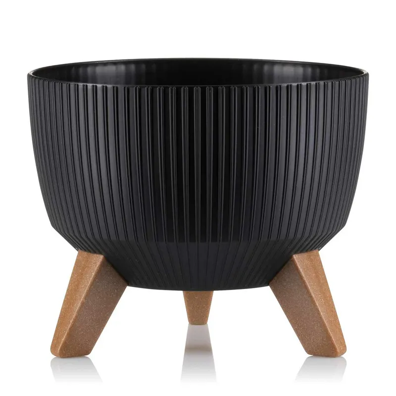 Donica Rosa Linea ECO 24XH15 cm - Czarna