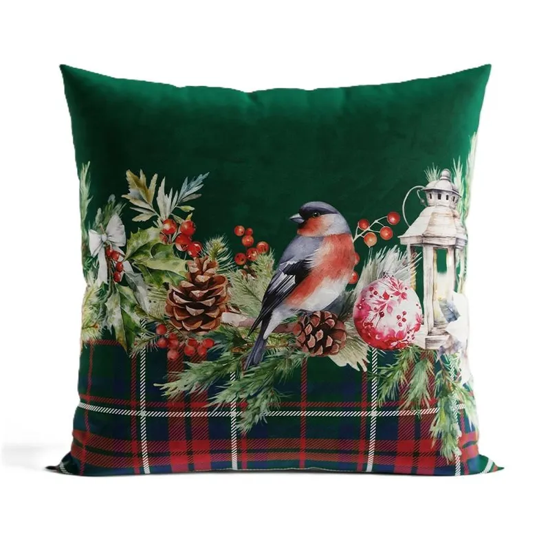 Poszewka GIRLANDA 40x40 cm - Zielona