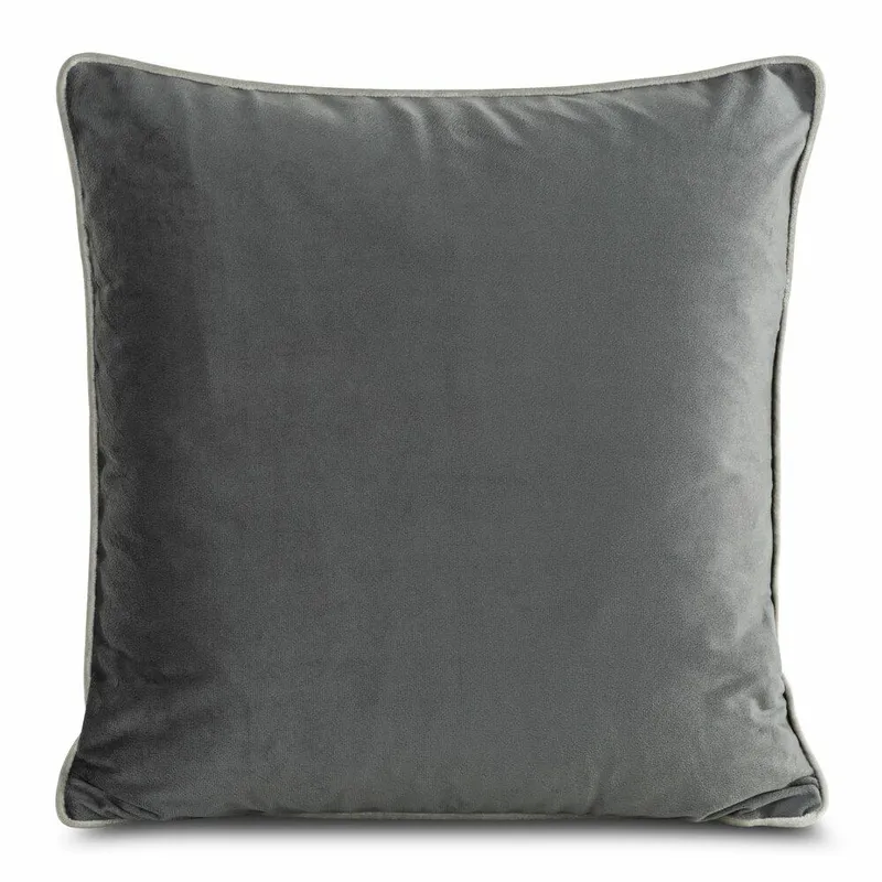 Poszewka MELIA 45x45 cm Lamówka Stalowa