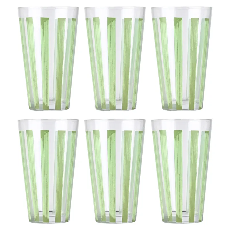 Szklanki Na Wodę 495 ml 6 szt. Ligne - Zielone