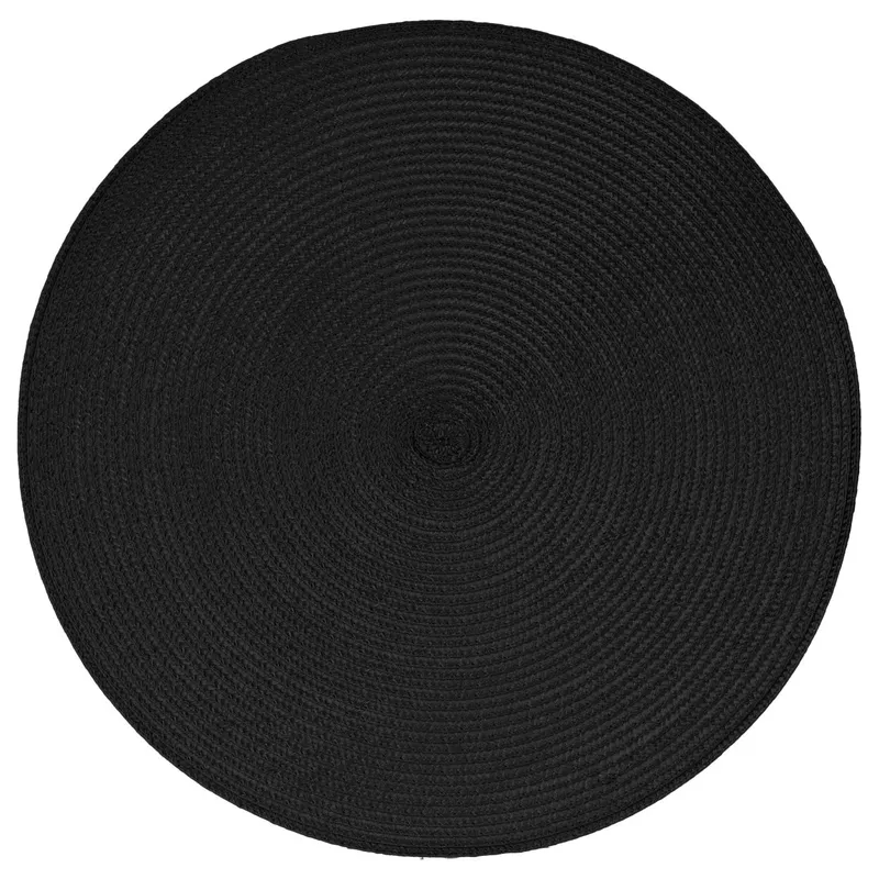 Podkładka Na Stół Braid Black Okrągła