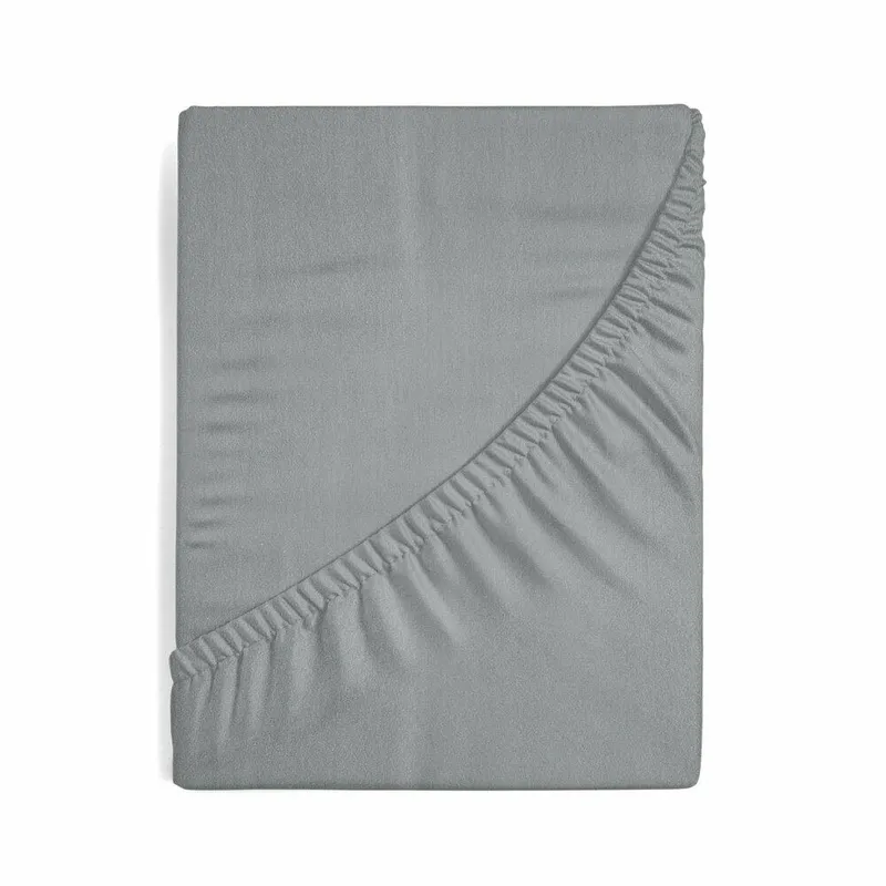 Prześcieradło JERSEY Stalowe 90X200+25CM