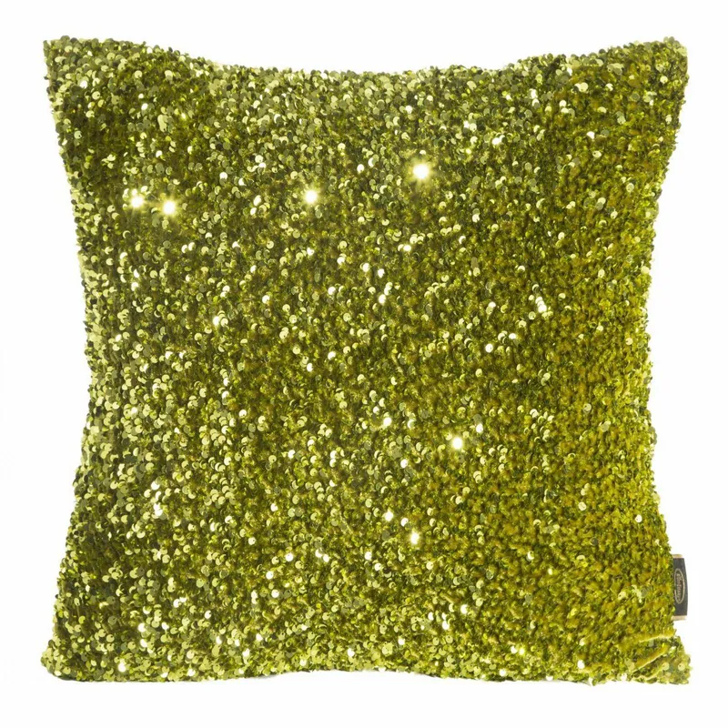 Poszewka BELISA 45x45 cm Cekiny - Zielona