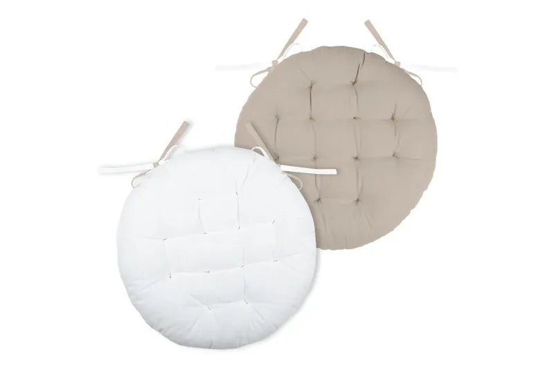 Poduszka Na Krzesło DUO 38 cm Écru Jasno