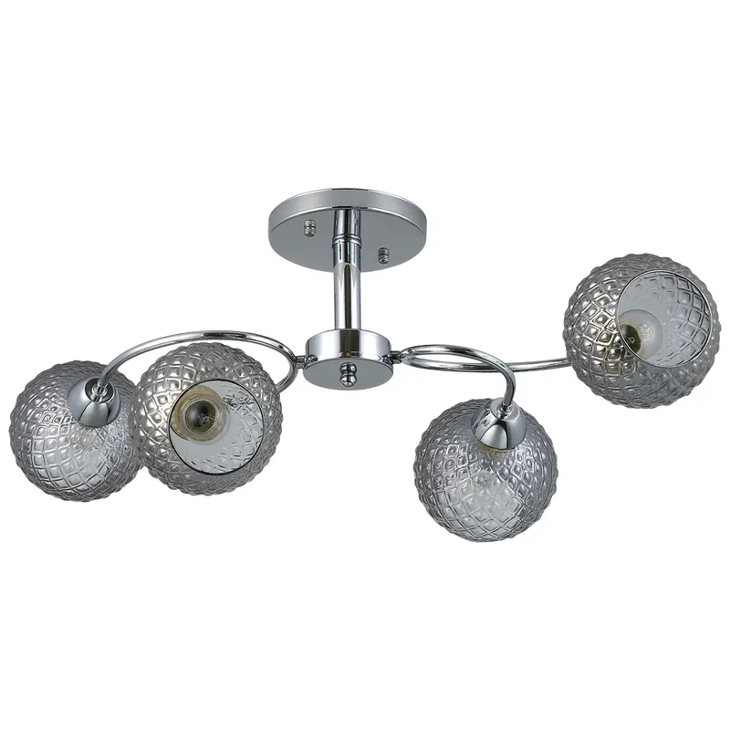 Lampa Sufitowa OAKLAND Szklane - Srebrny