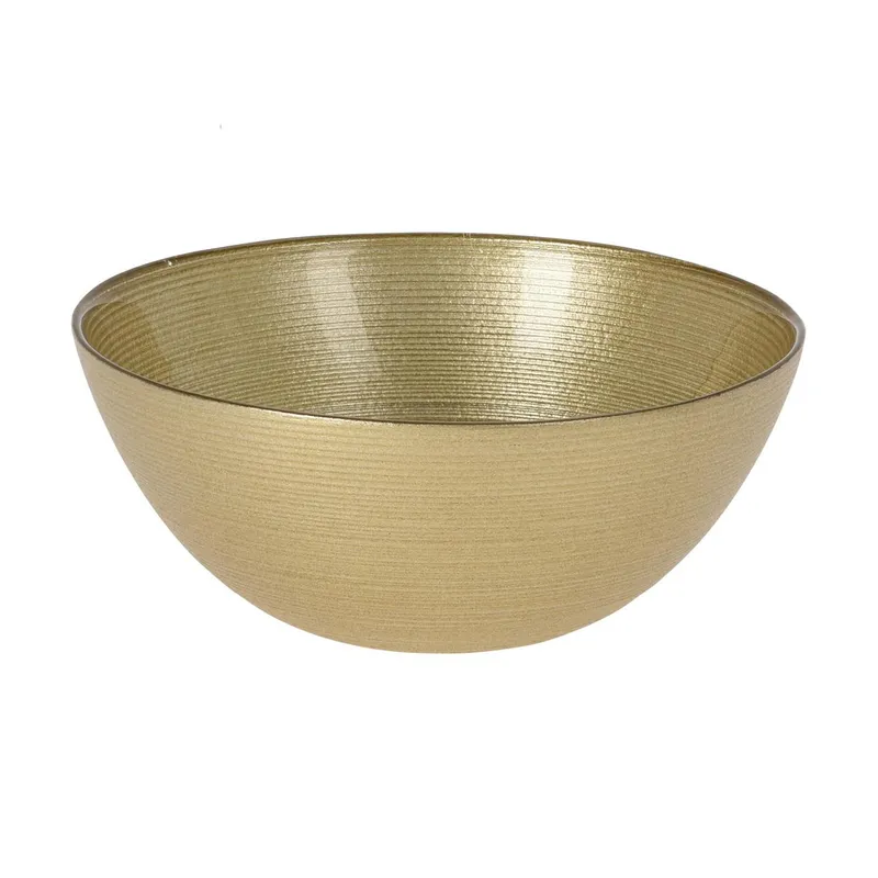 Miska Szklana Na Przekąski 15 cm - Złota