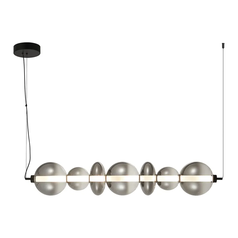 Lampa Wisząca DAPHNE Szklane - Czarny