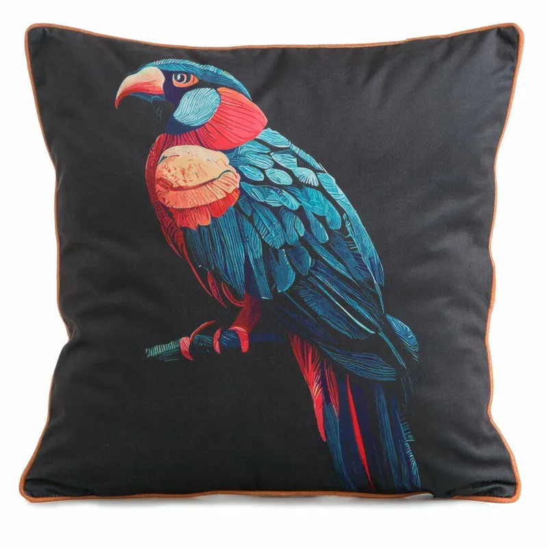 Poszewka VELVET/136 45x45 Papuga