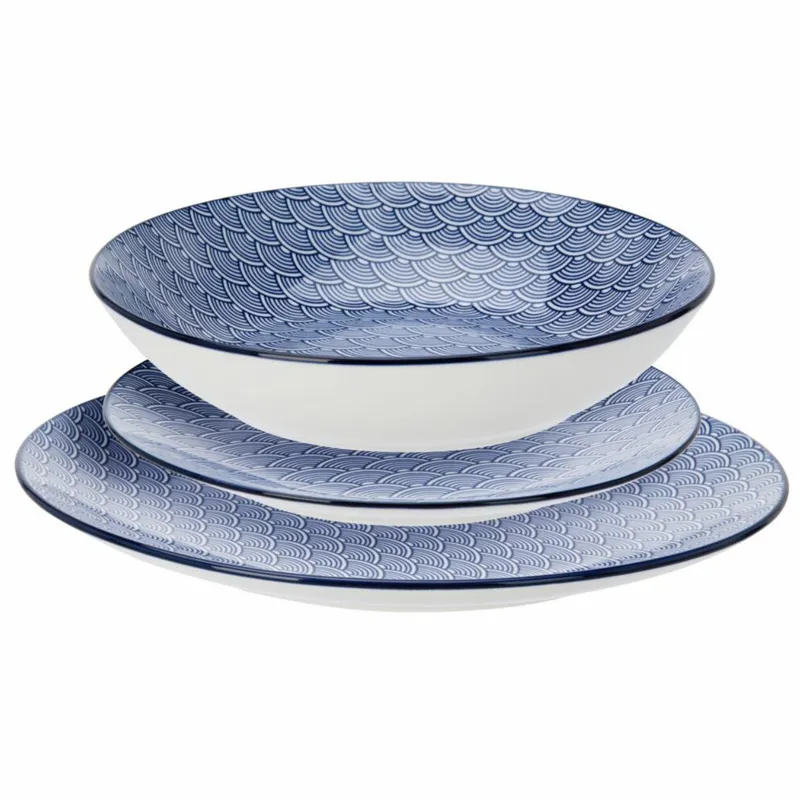 Zestaw Obiadowy 18-ELEMENTOWY Nordic Blue