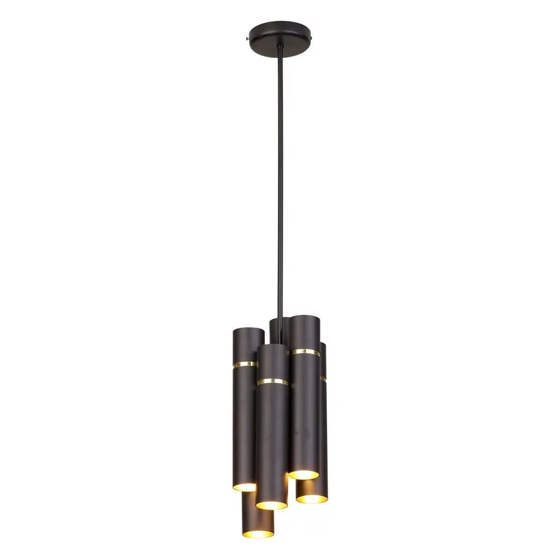 Lampa Wisząca LYNX Czarny Złoty 12XE14