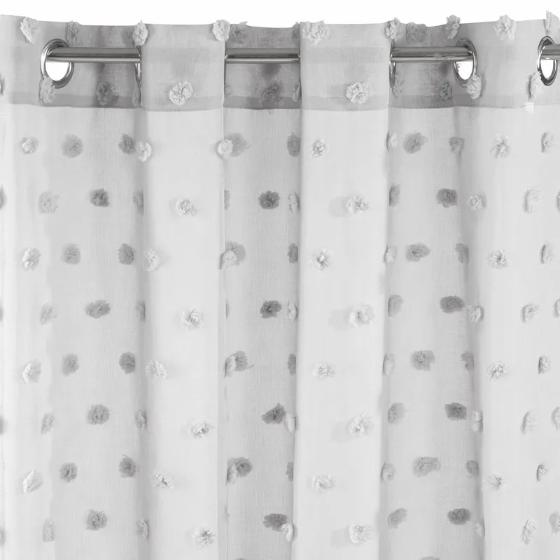 Zasłona STELLA Srebro 140x250 Przelotki