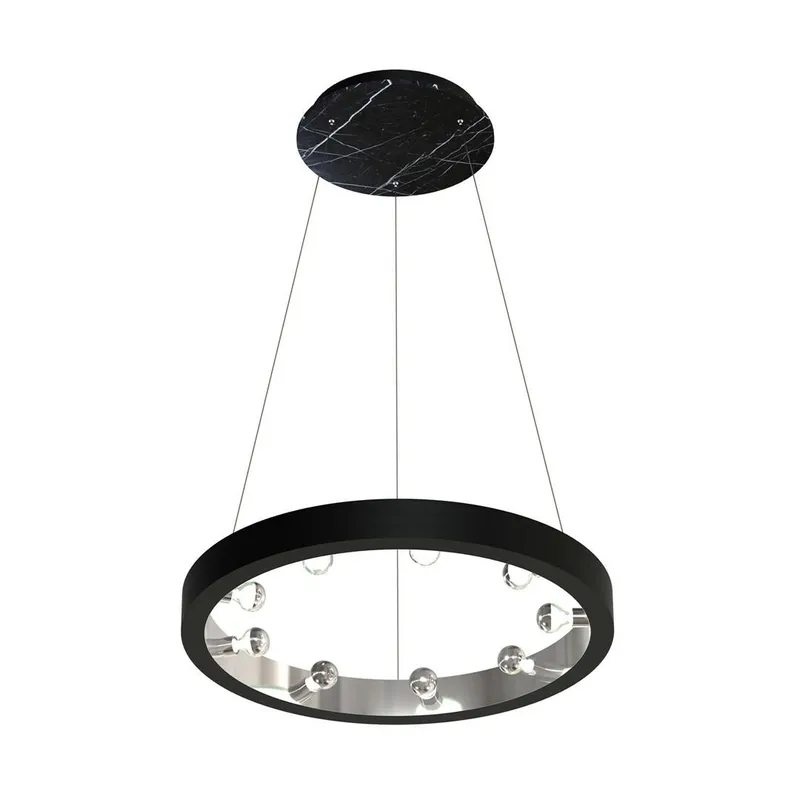 Lampa Wisząca CASSIOPEIA Marmur - Czarny