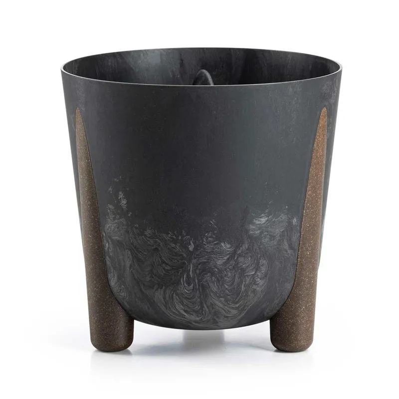 Donica Moss Recykling Beton - Czarny