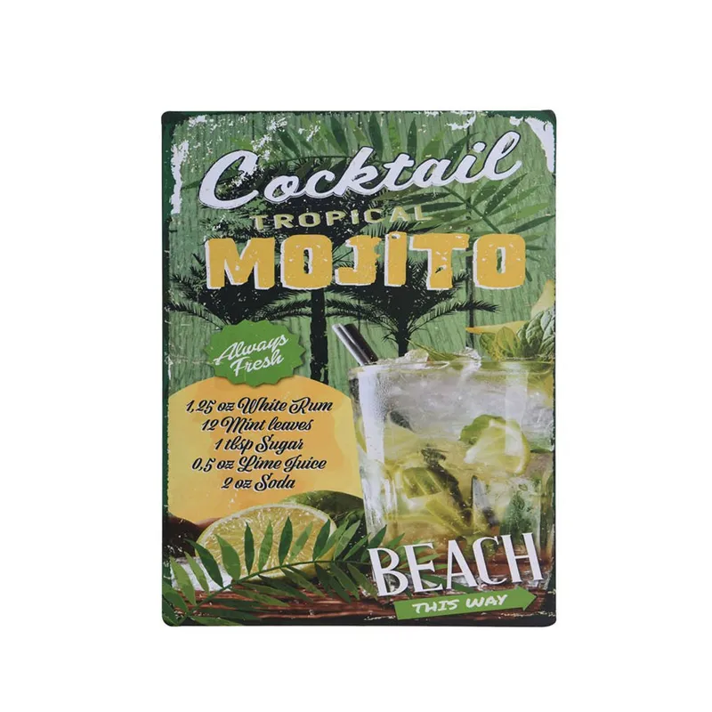 Obrazek Ozdoba Ścienna Mojito 30x40 cm