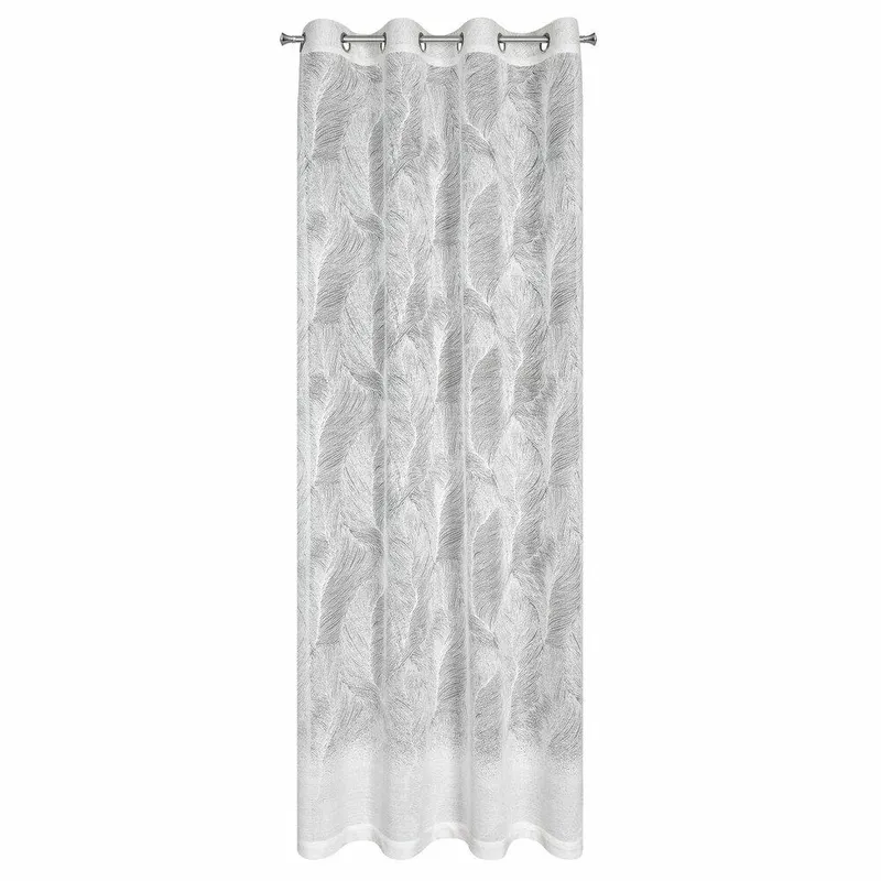 Zasłona LINNEA 140x250 Botaniczna - Biała
