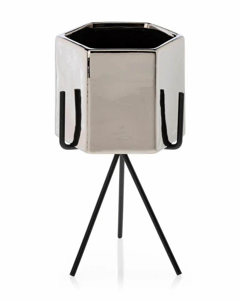 Doniczka Sashi Silver 20 cm